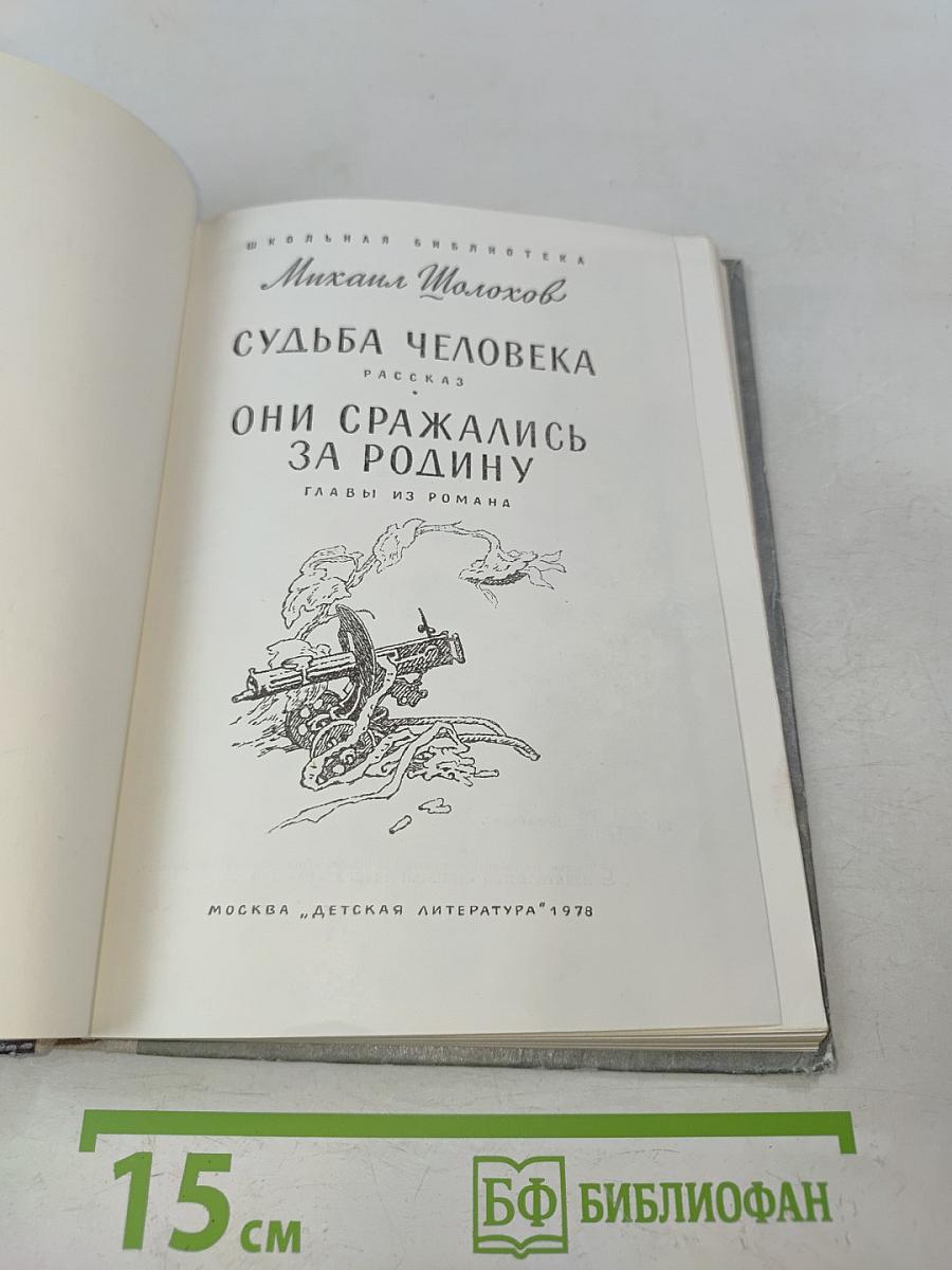 Судьба человека. Они сражались за Родину. Главы из романа