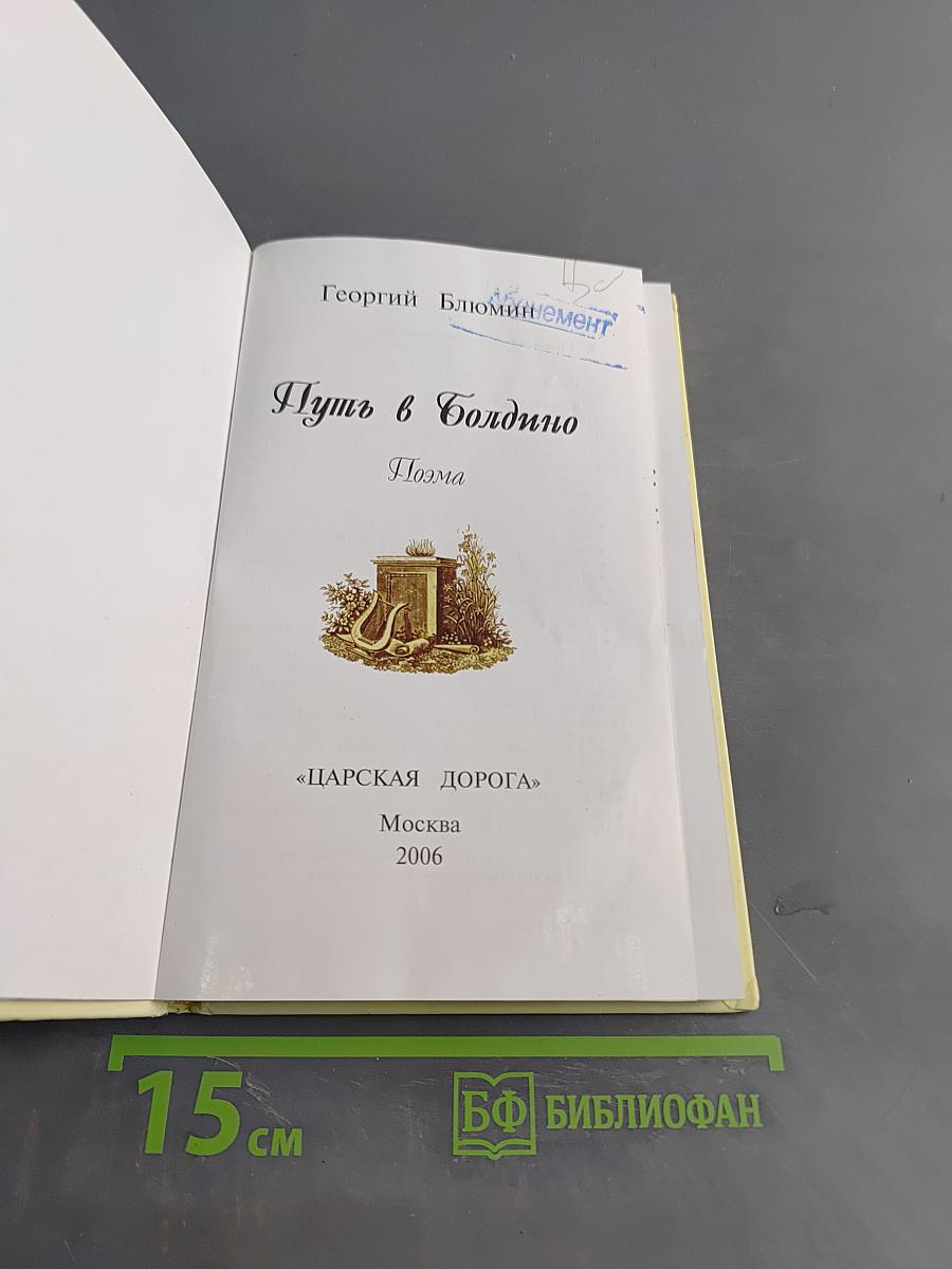 Путь в Болдино. Поэма