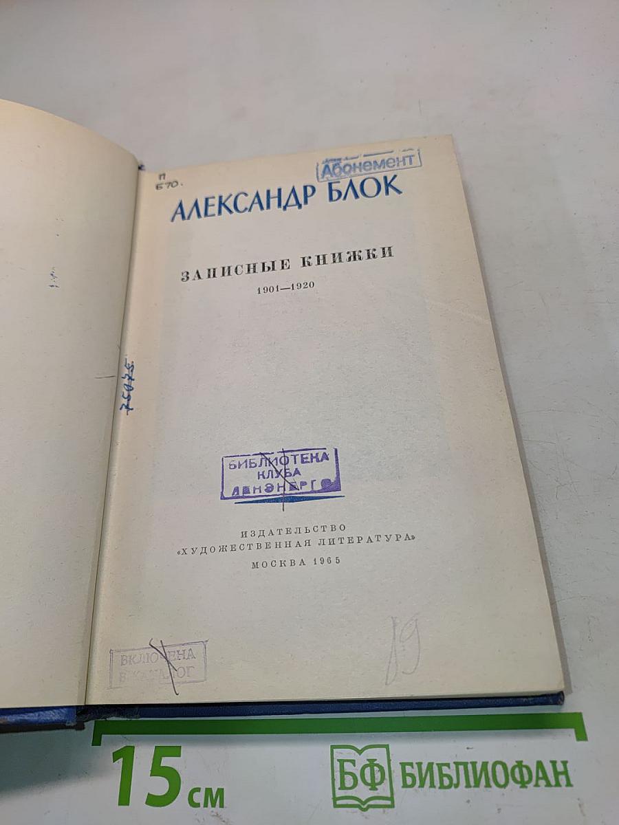 Записные книжки 1901-1920