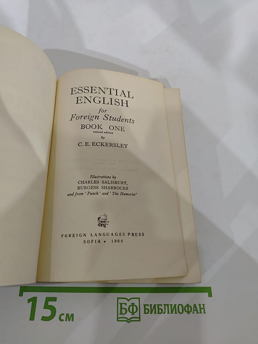 Essential English for Foreign Students Book One