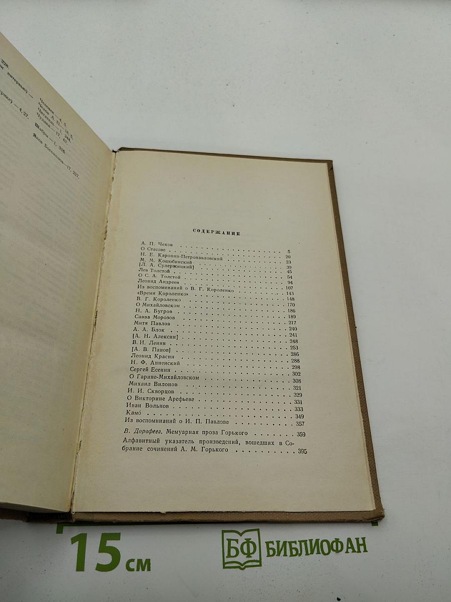 М. Горький. Собрание сочинений. Том 18: Литературные портреты