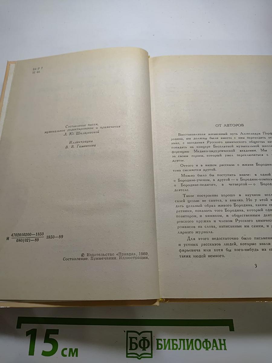 Александр Порфирьевич Бородин. Письма