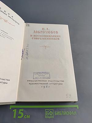Н. А. Добролюбов в воспоминаниях современников