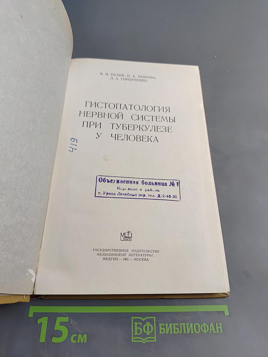 Гистопатология нервной системы при туберкулезе у человека