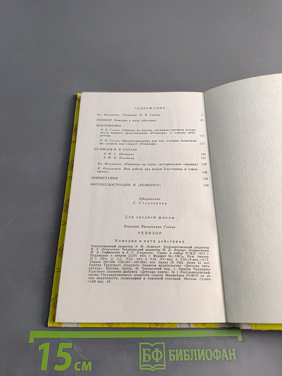 Ревизор (Школьная библиотека)