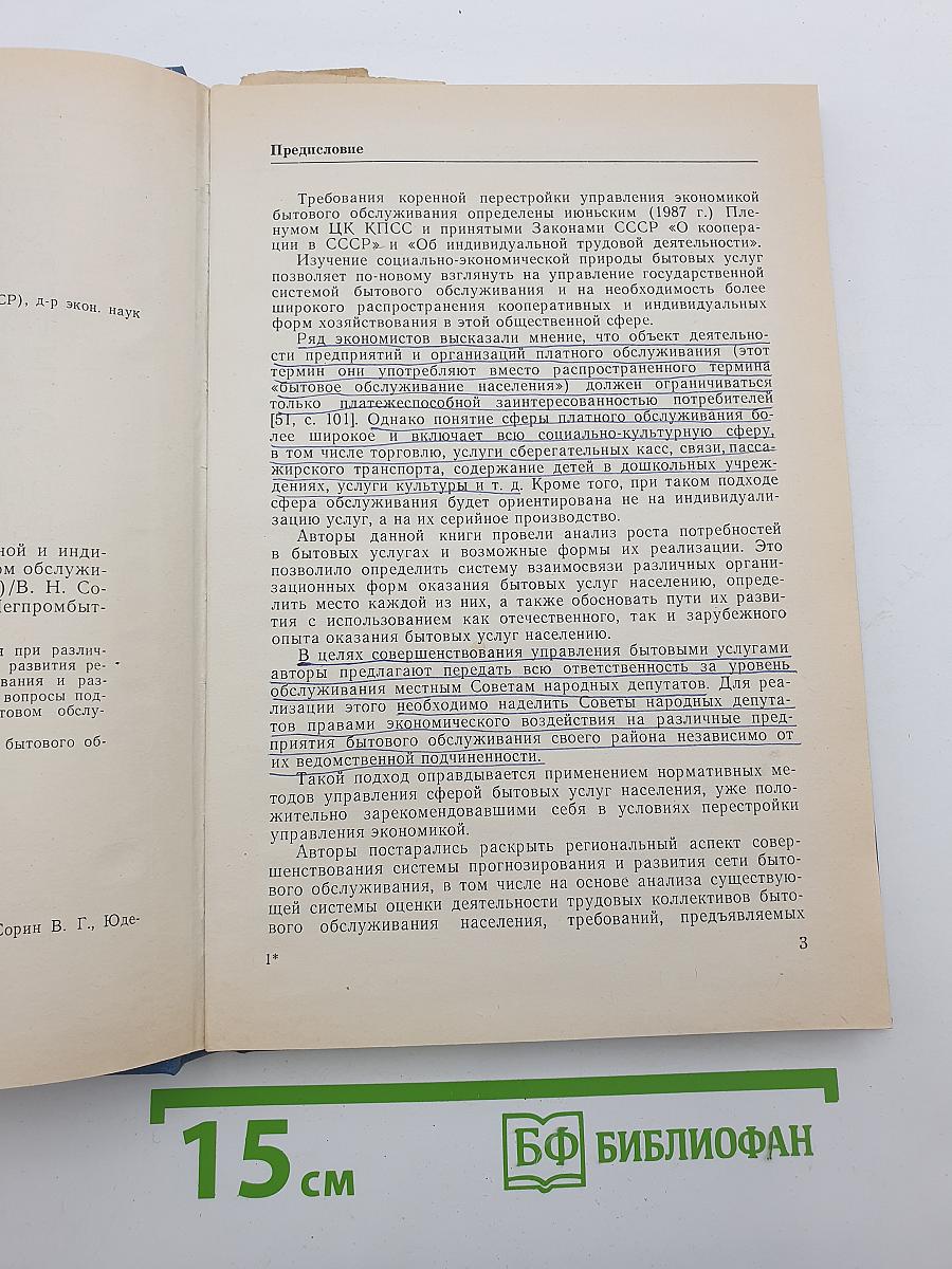 Управление государственной, кооперативной и индивидуальной трудовой деятельностью в бытовом обслуживании (на примере Ленинградского региона)