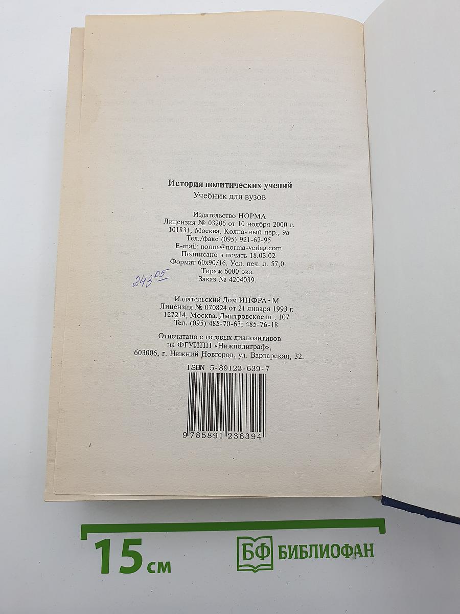 История политических учений