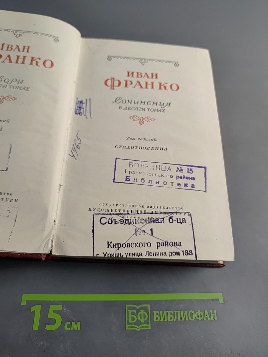Сочинения в десяти томах. Том седьмой. Стихотворения