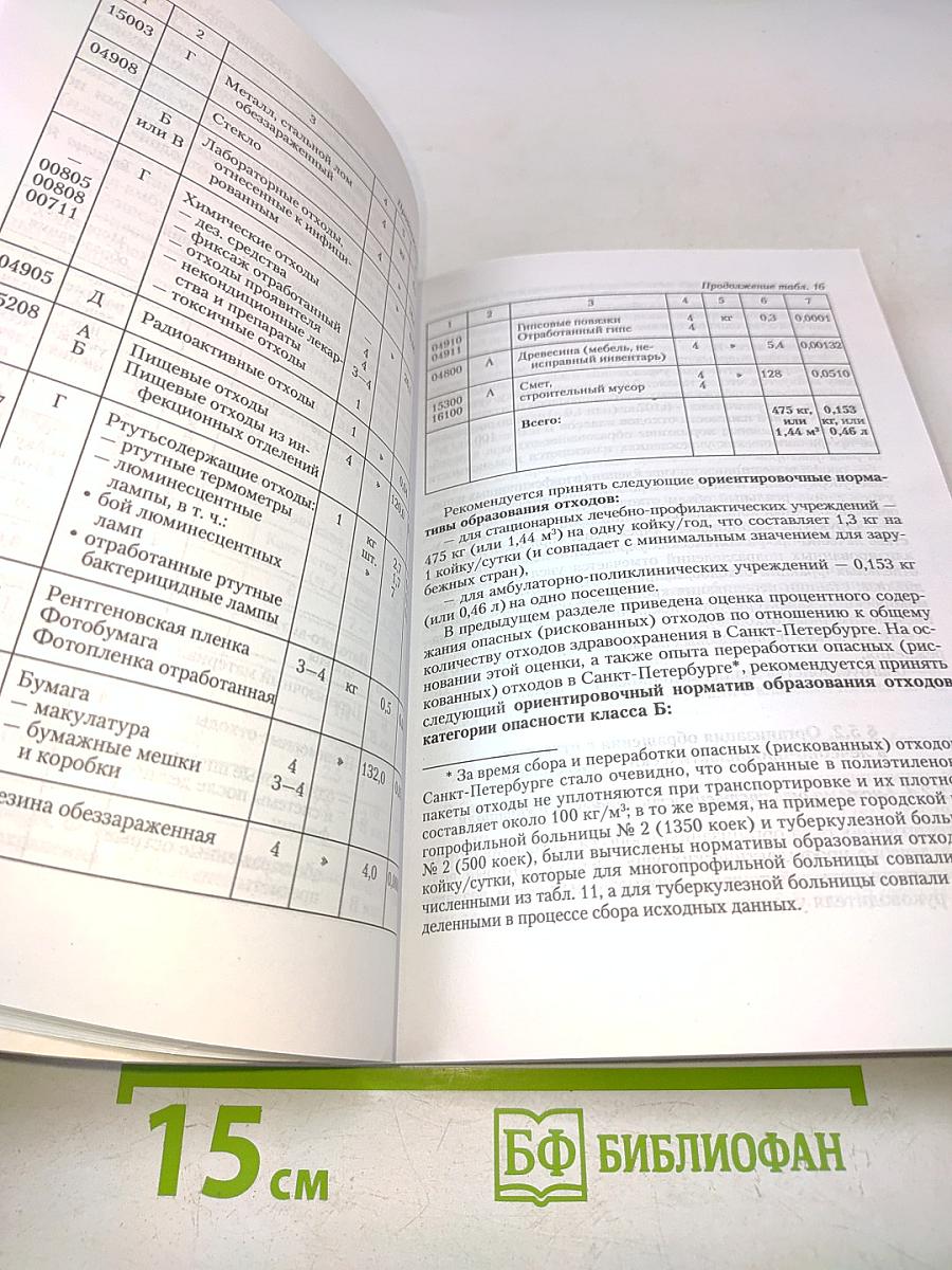 Практическое пособие по обращению с отходами лечебно-профилактических учреждений