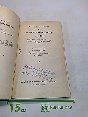 Иммуноэлектрофоретический анализ