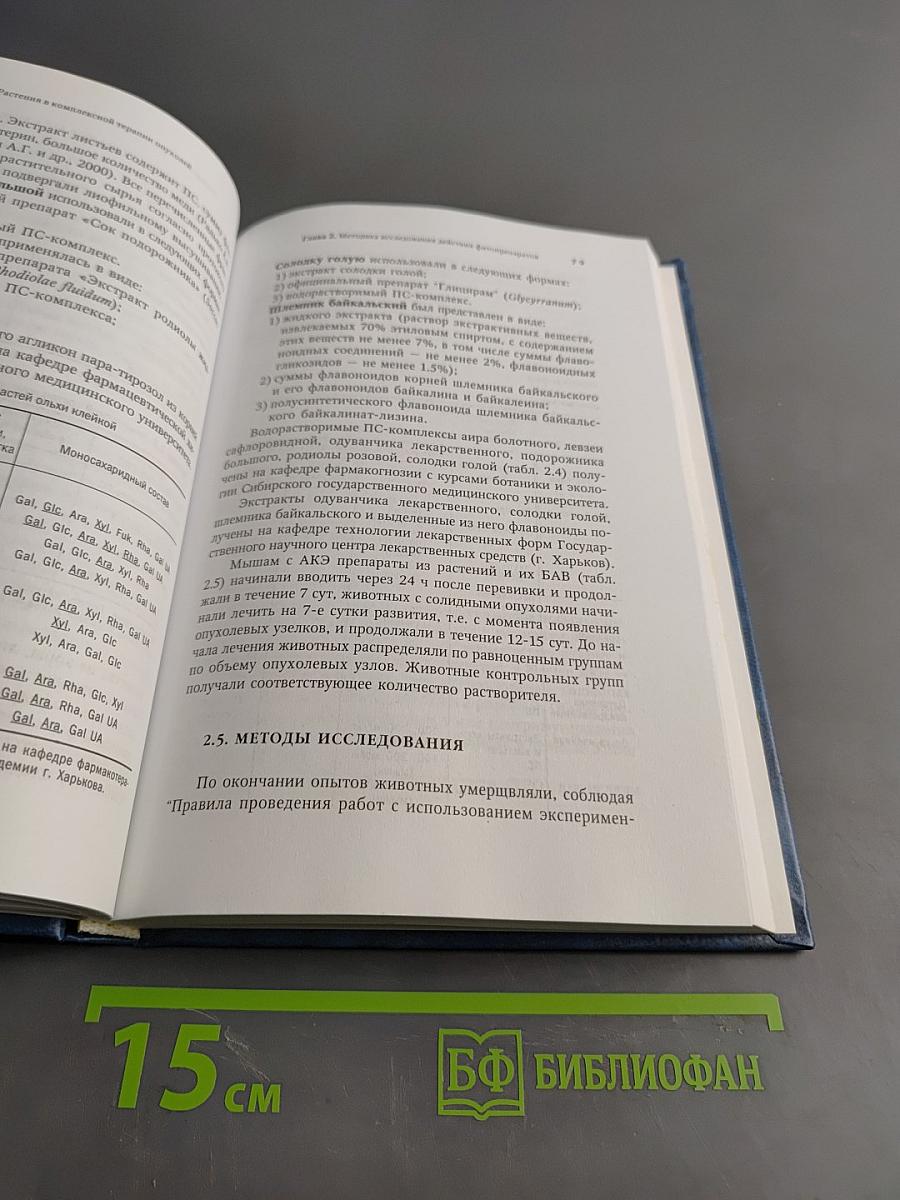 Растения в комплексной терапии опухолей