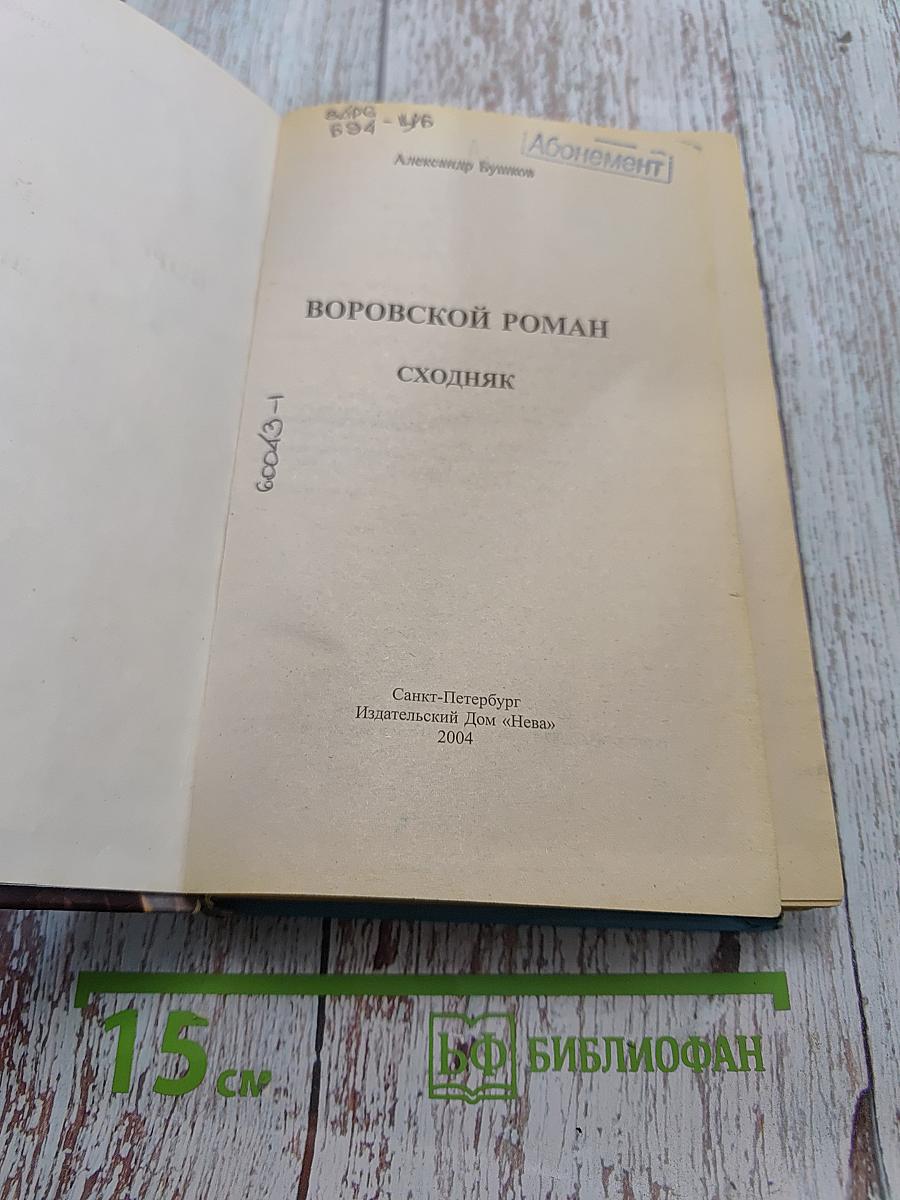 Воровской роман. Сходняк