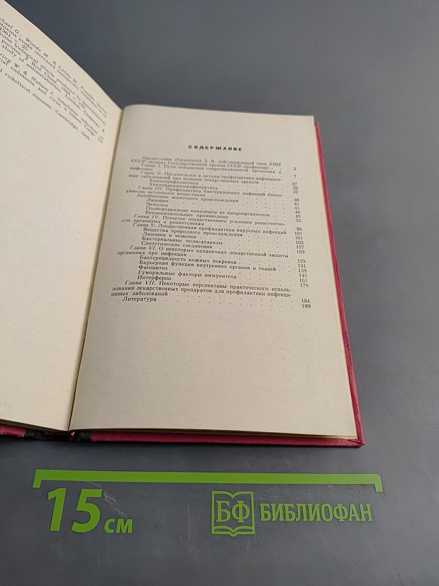 Профилактика инфекционных заболеваний лекарственными средствами