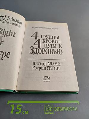 4 группы крови – 4 пути к здоровью