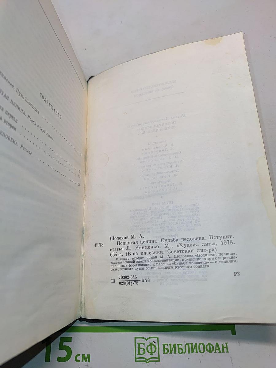 Поднятая целина. Судьба человека
