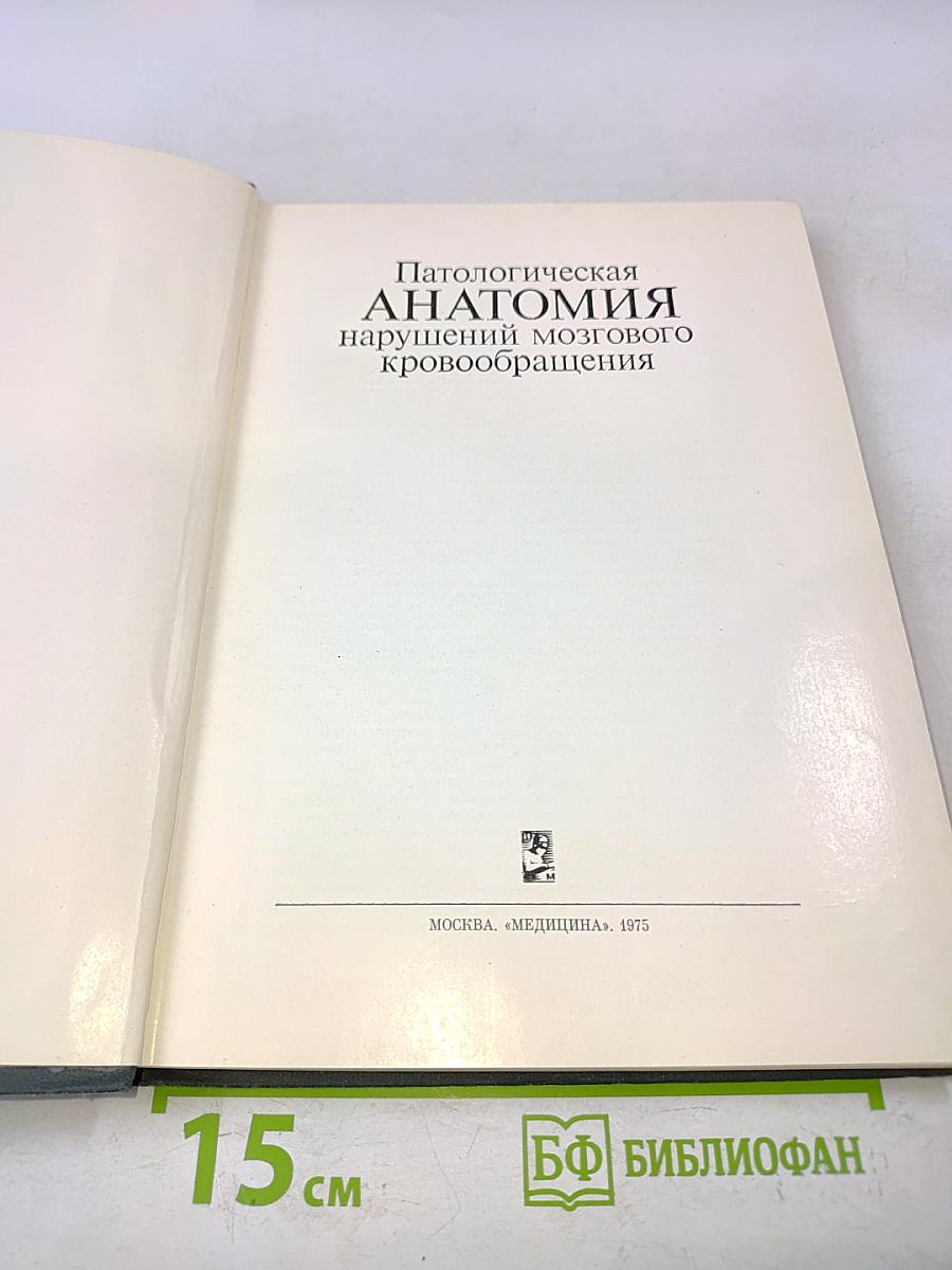 Патологическая анатомия нарушений мозгового кровообращения