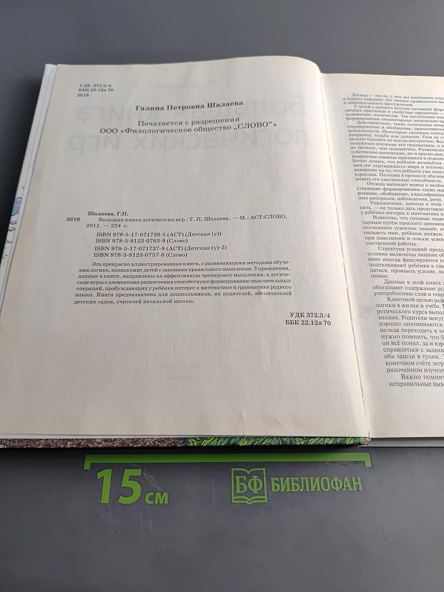 Большая книга логических игр