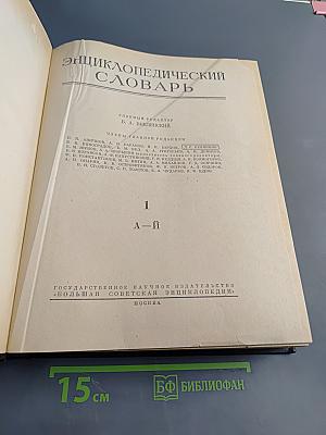 Энциклопедический словарь. Том 1. А-Й