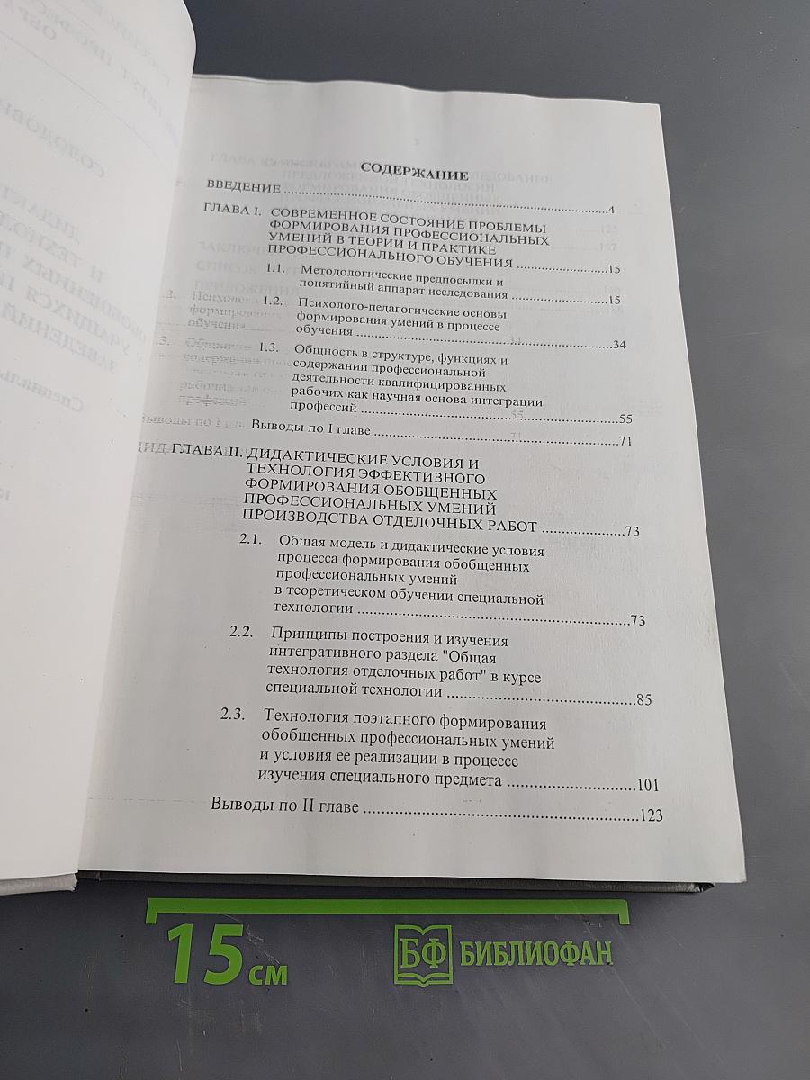 Дидактические условия и технология формирования обобщенных профессиональных умений у учащихся профессиональных учебных заведений строительного профиля