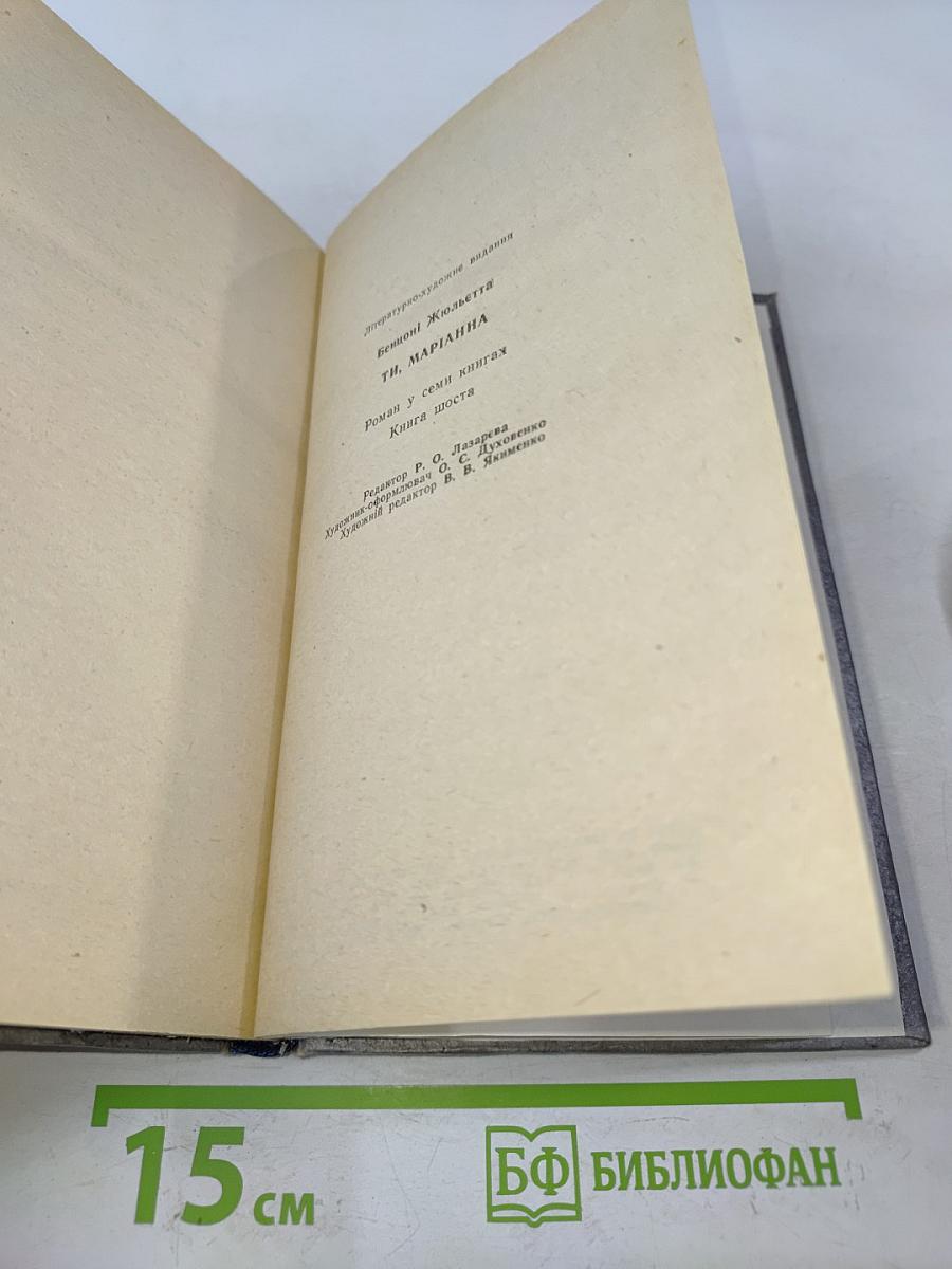 Ты, Марианна. Книга шестая