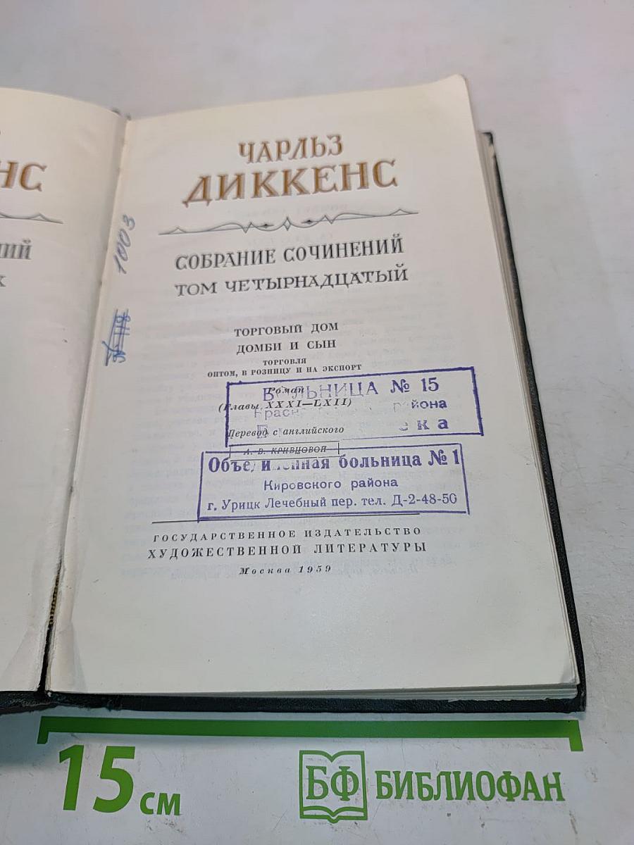 Собрание сочинений. Том четырнадцатый. Домби и сын