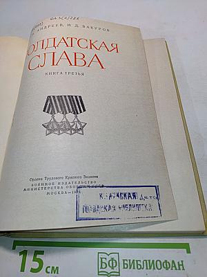 Солдатская слава. Книга третья