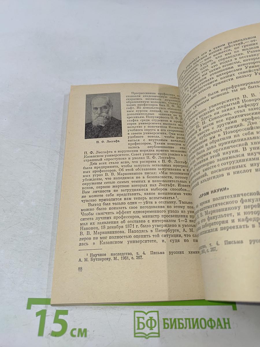 Н.Н. Зинин, В.В. Марковников. Выдающиеся русские химики-органики XIX века