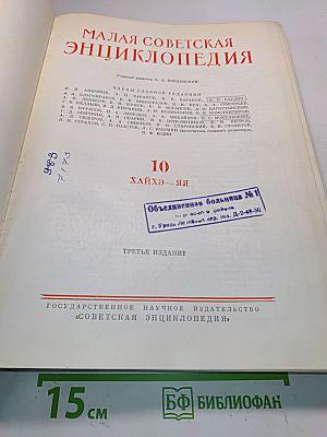 Малая Советская Энциклопедия. Том 10