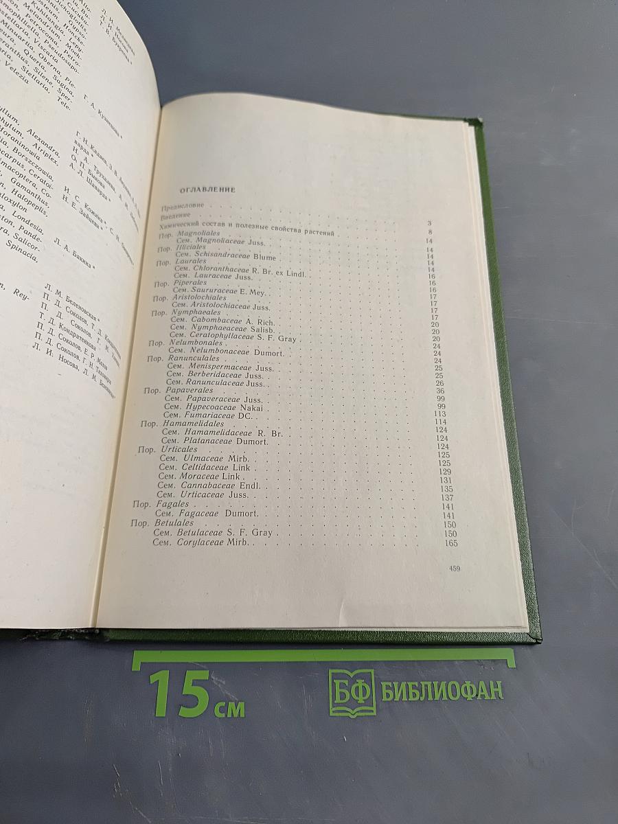 Растительные ресурсы СССР. Цветковые растения, их химический состав, использование. Семейства Magnoliaceae–Limoniaceae