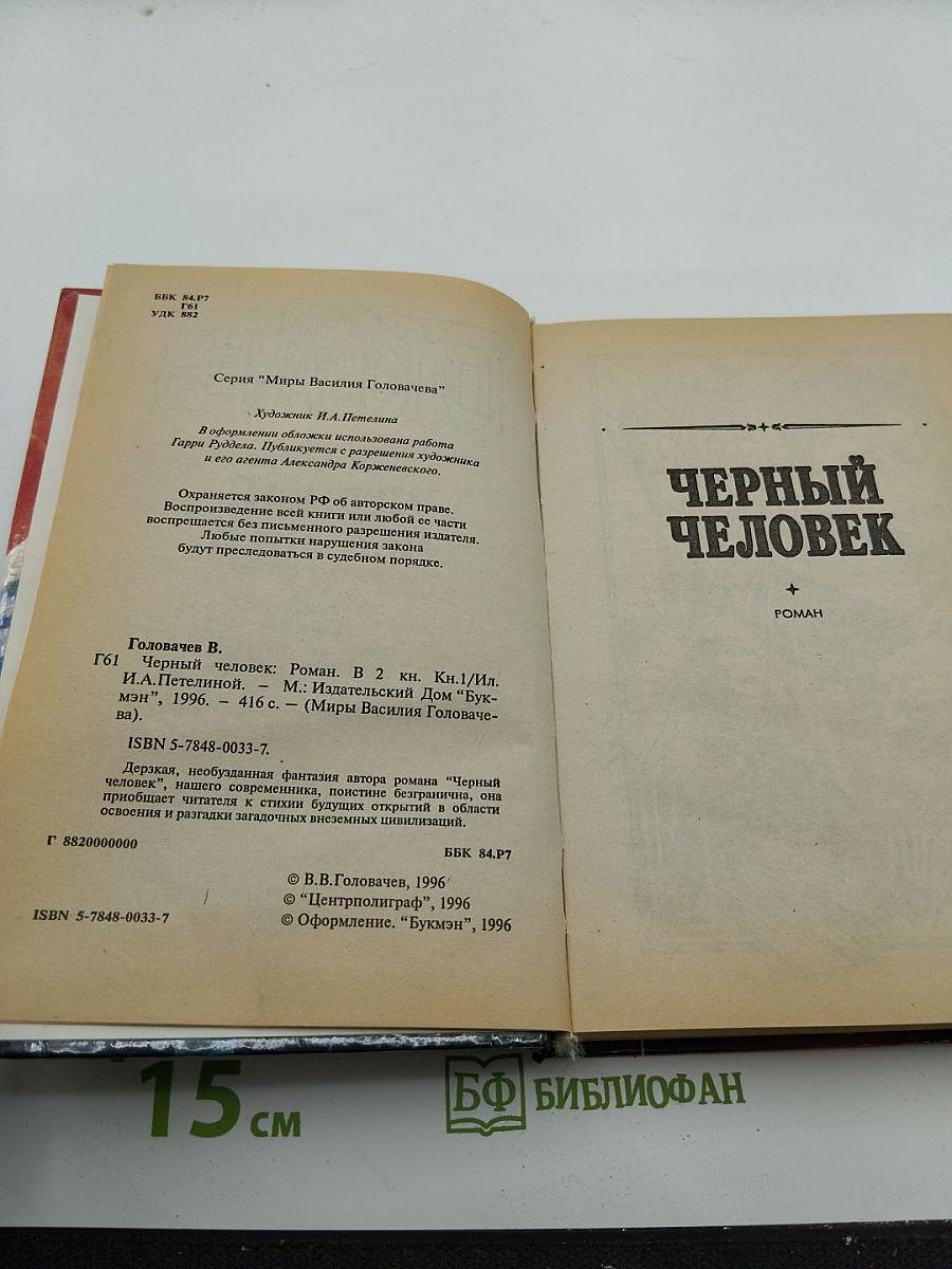 Черный человек. Книга 1