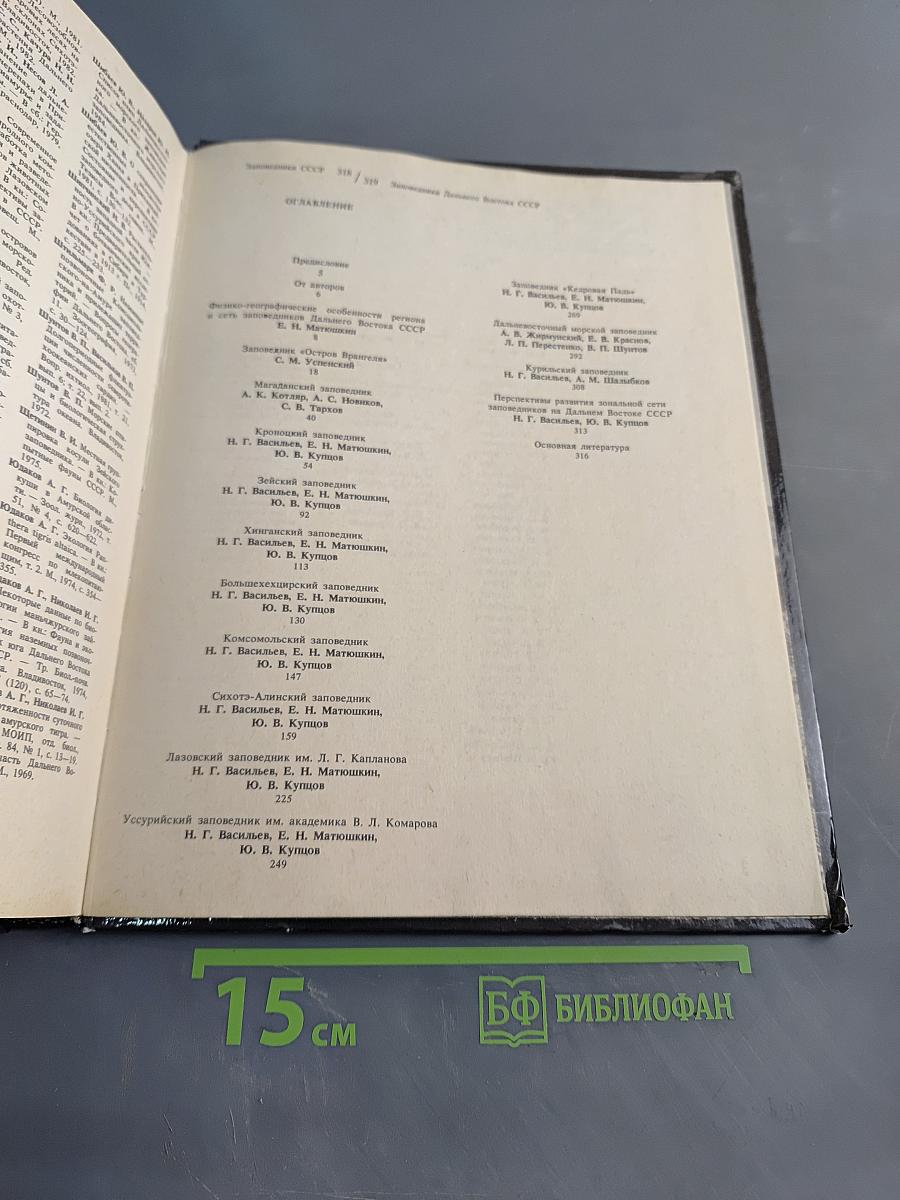 Заповедники СССР. Заповедники Дальнего Востока