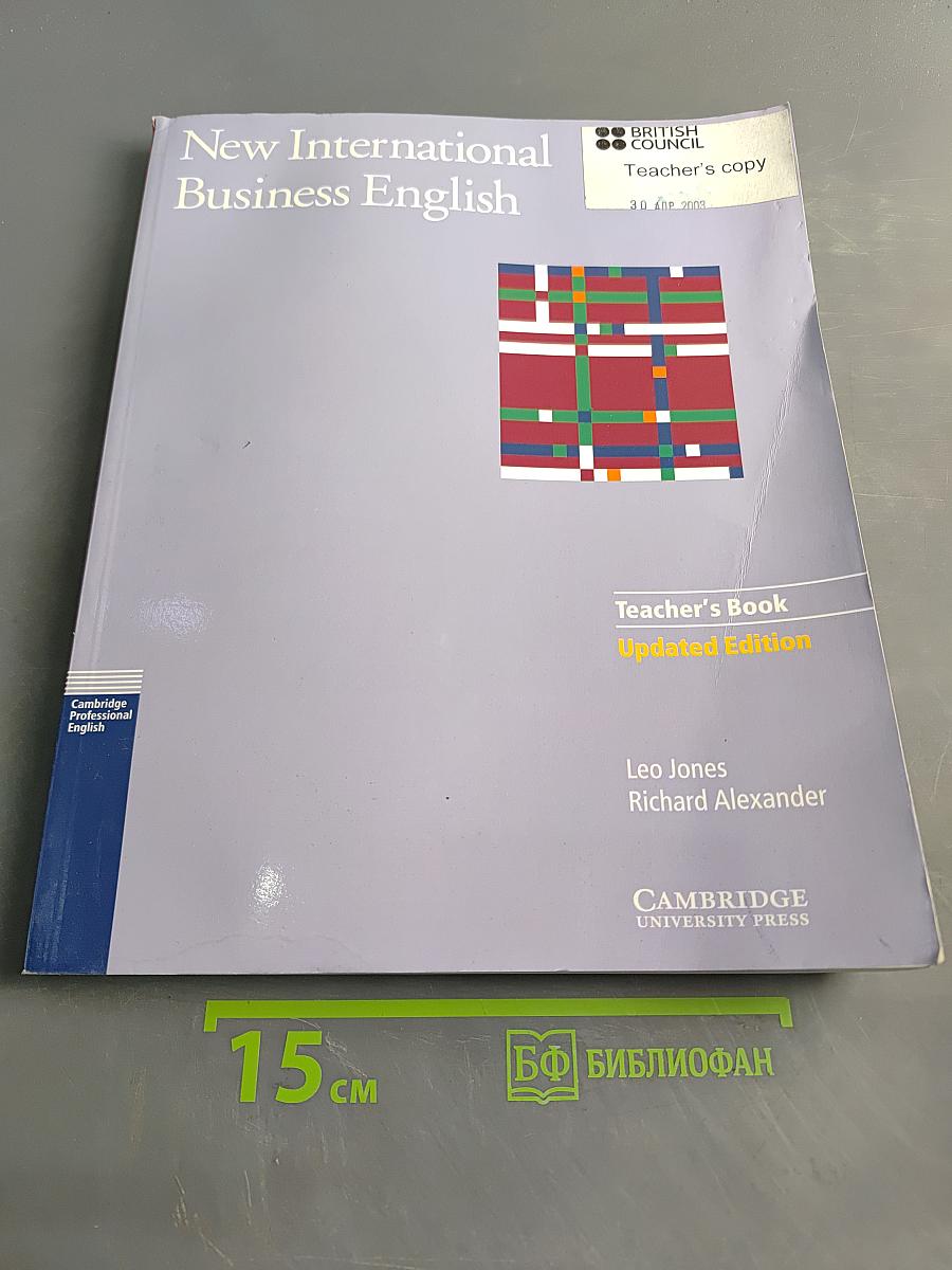 New International Business English: Teacher's Book