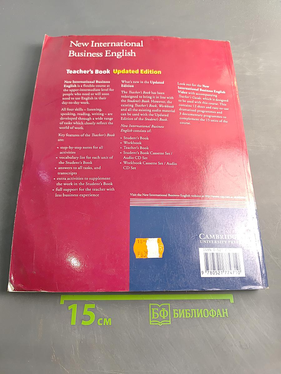 New International Business English: Teacher's Book