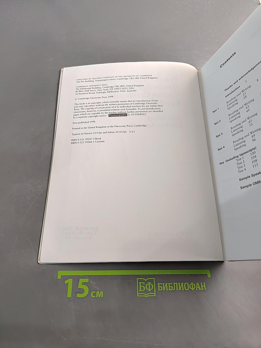 Practice Tests for the Cambridge Business English Certificate Level One