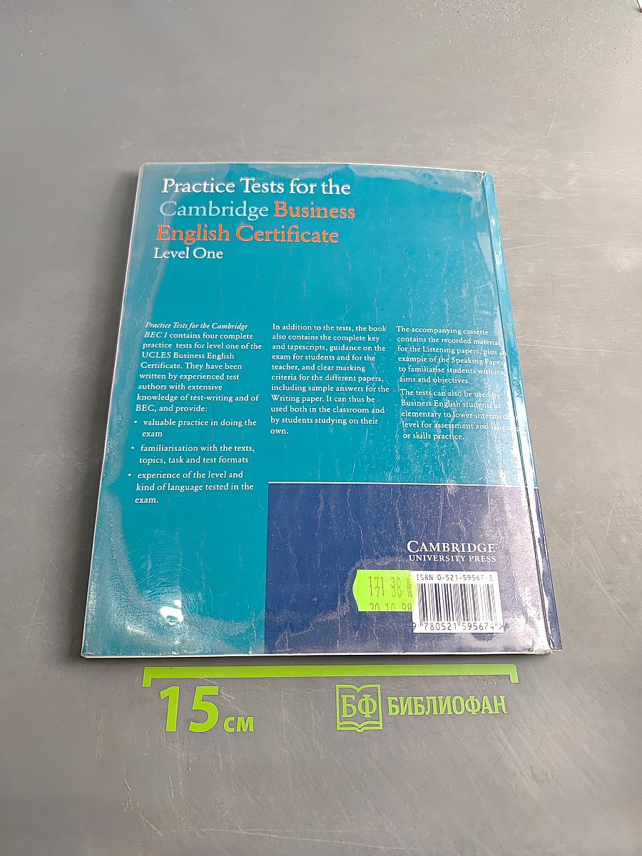 Practice Tests for the Cambridge Business English Certificate Level One