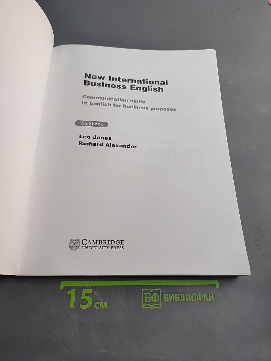 New International Business English: Workbook