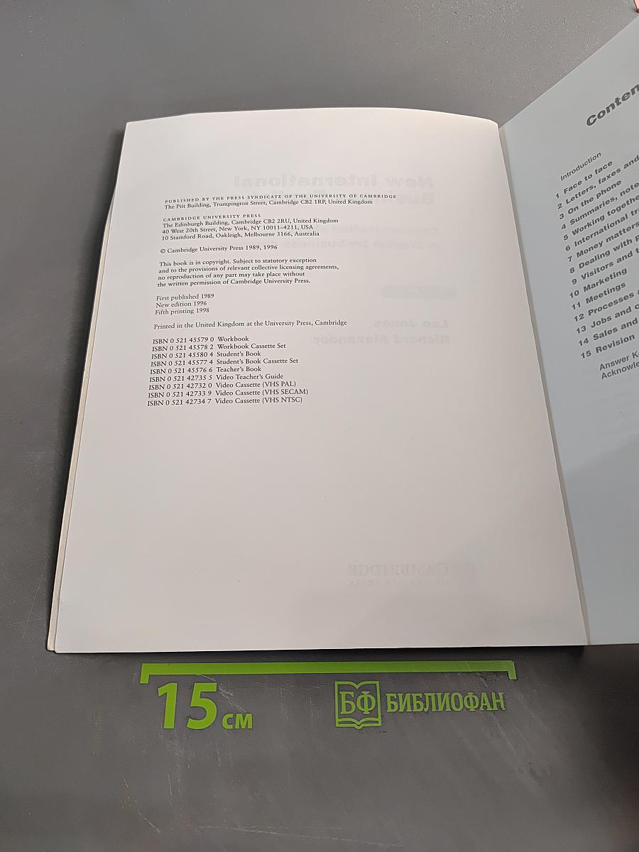 New International Business English: Workbook