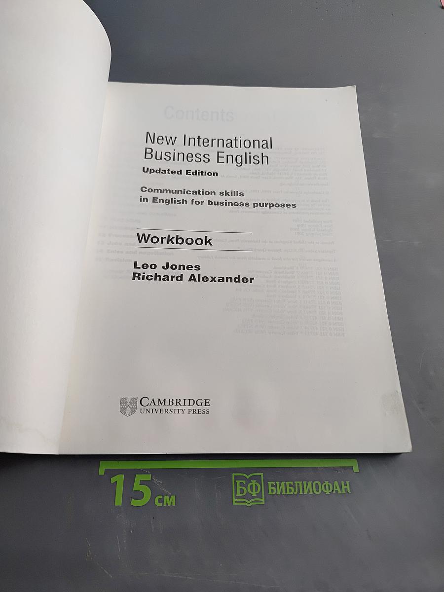 New International Business English: Workbook