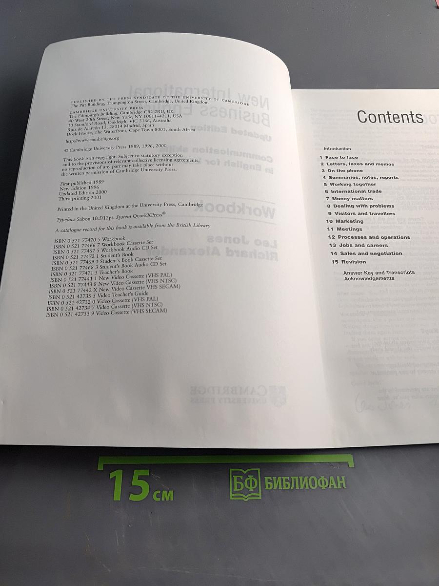 New International Business English: Workbook