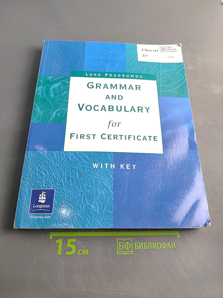 Grammar and Vocabulary for First Certificate
