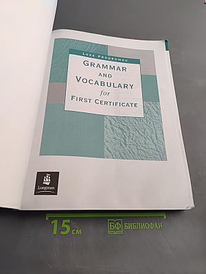 Grammar and Vocabulary for First Certificate