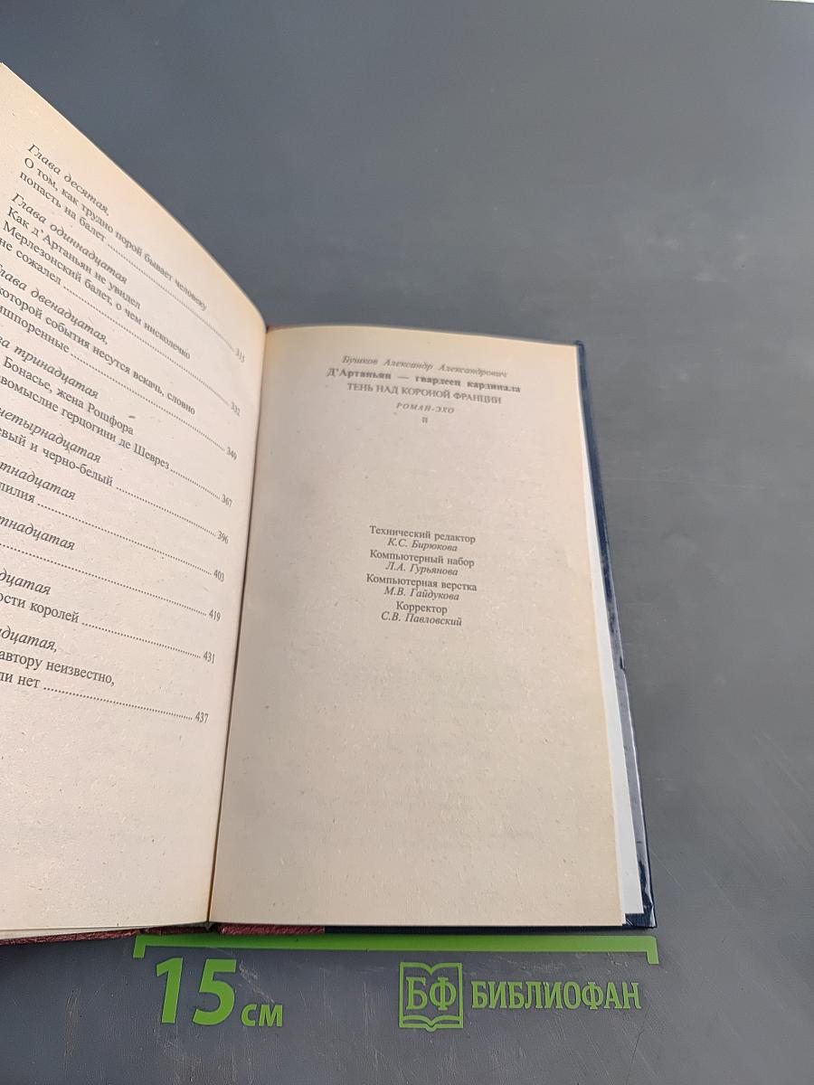 Д'Артаньян — гвардеец кардинала. Тень над короной Франции. Роман-эхо. Часть II