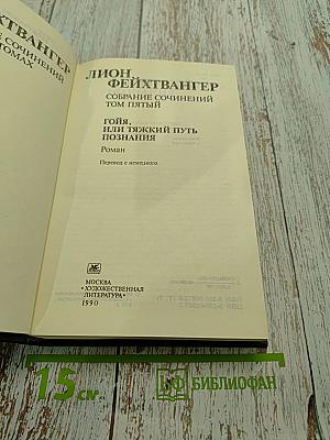 Гойя, или Тяжкий путь познания. Том пятый