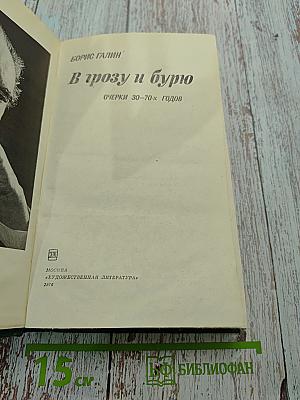 В грозу и бурю. Очерки 30-70-х годов
