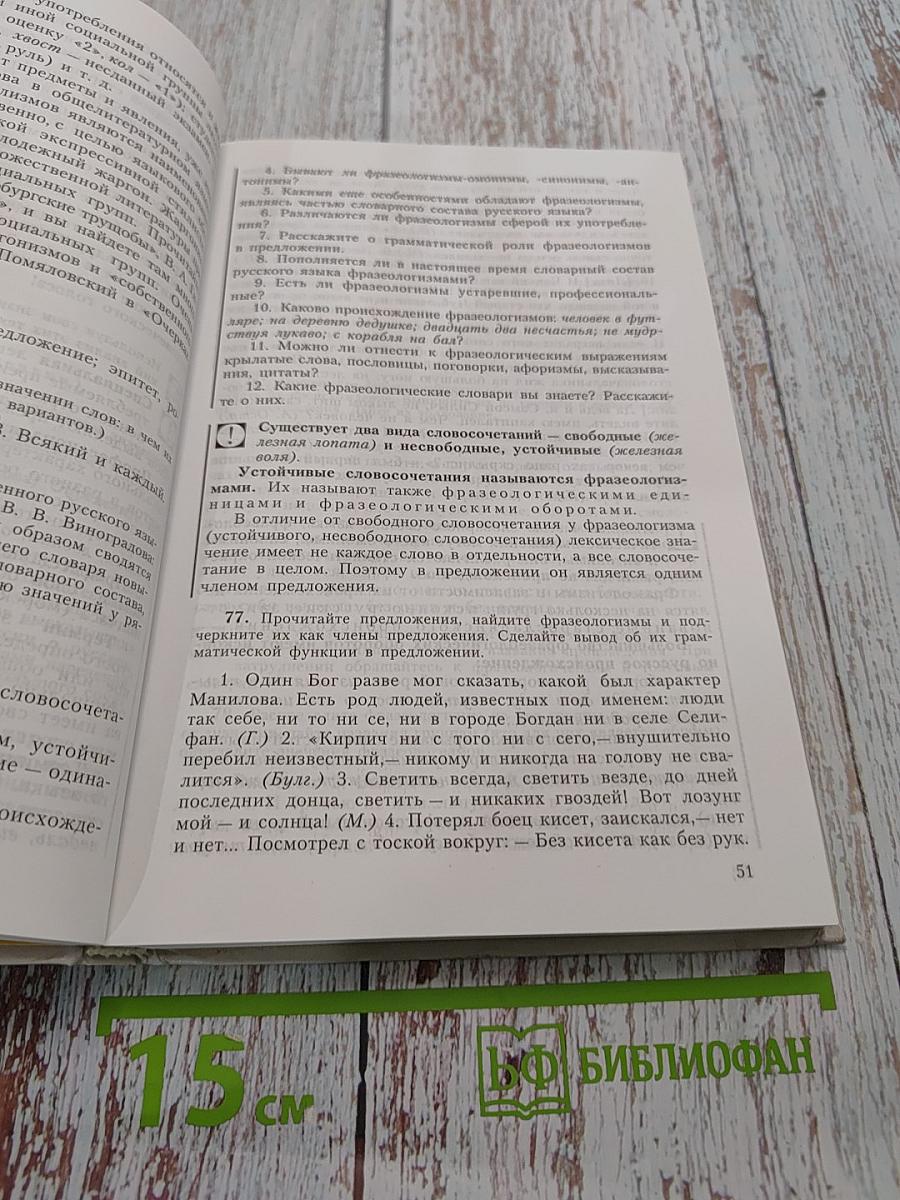 Русский язык. Грамматика. Текст. Стили речи. Учебник для 10-11 классов