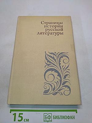 Страницы истории русской литературы