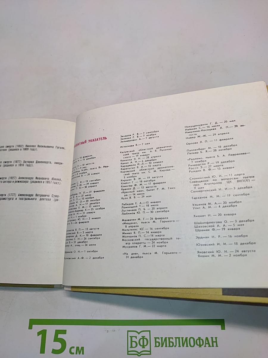 Театральный календарь 1977