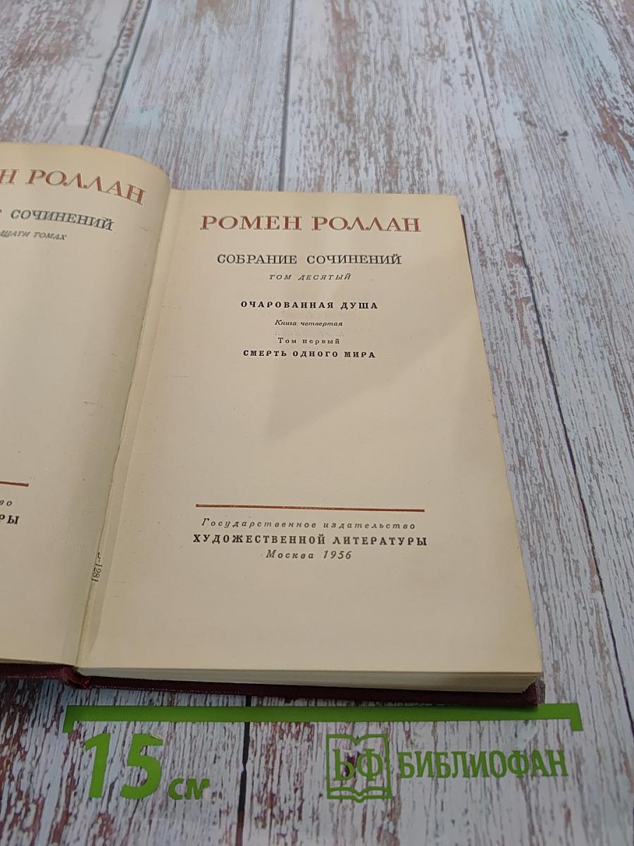 Собрание сочинений. Том десятый. Очарованная душа. Том первый. Смерть одного мира