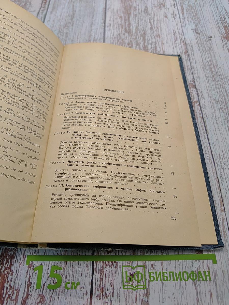 Регенерация и соматический эмбриогенез