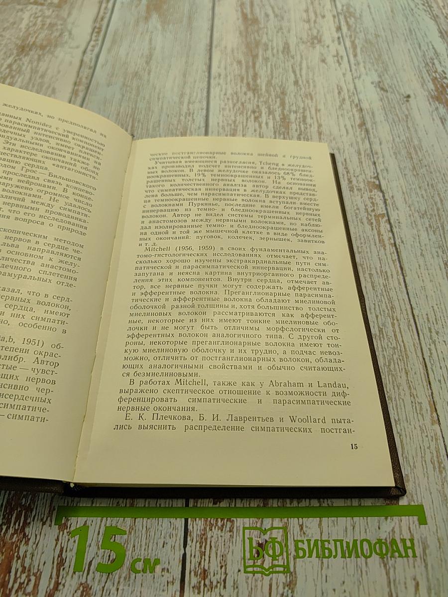 Функциональная морфология и гистохимия вегетативной иннервации сердца